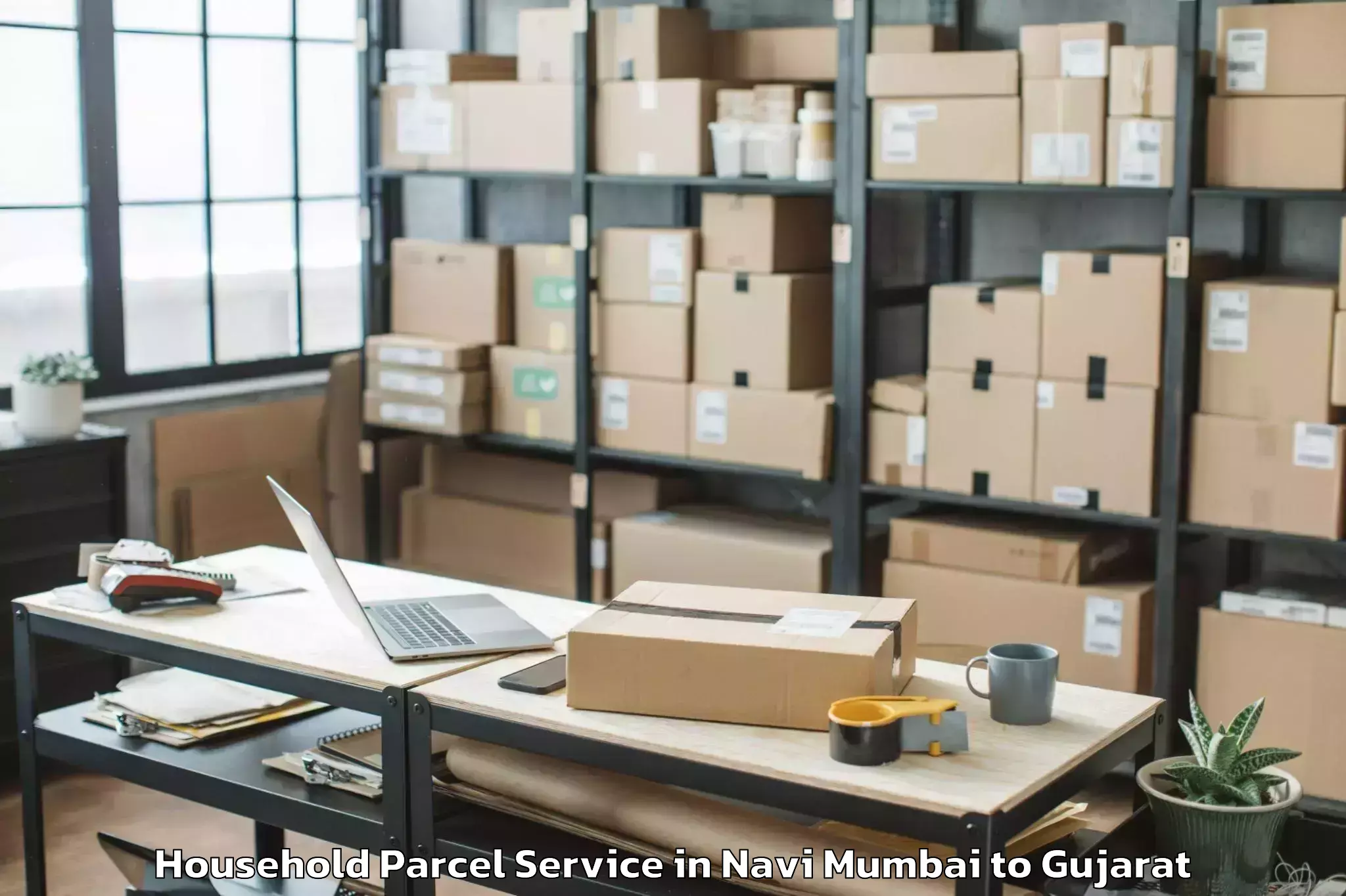 Book Your Navi Mumbai to Godhra Household Parcel Today